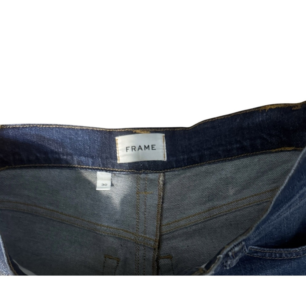 FRAME Le Slim Palazzo Wide Leg High Rise Jeans in Kinmount Preppy Sz 30-$248 - Picture 3 of 7